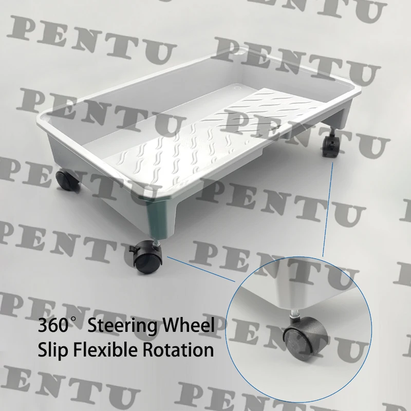 

20inch Paint Oversized Tray With 360° Wheels Wall Brushing Paint Tray Tools Paint Containers