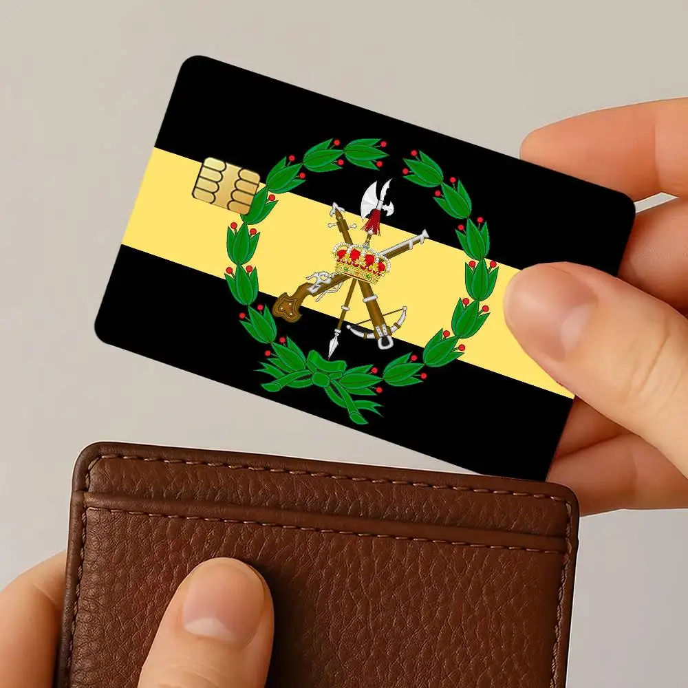 Spanish Guard Civil Credit Card Stickers Skin for Bank Debit Decorative Protection 4PCS Anti-scratch Waterproof