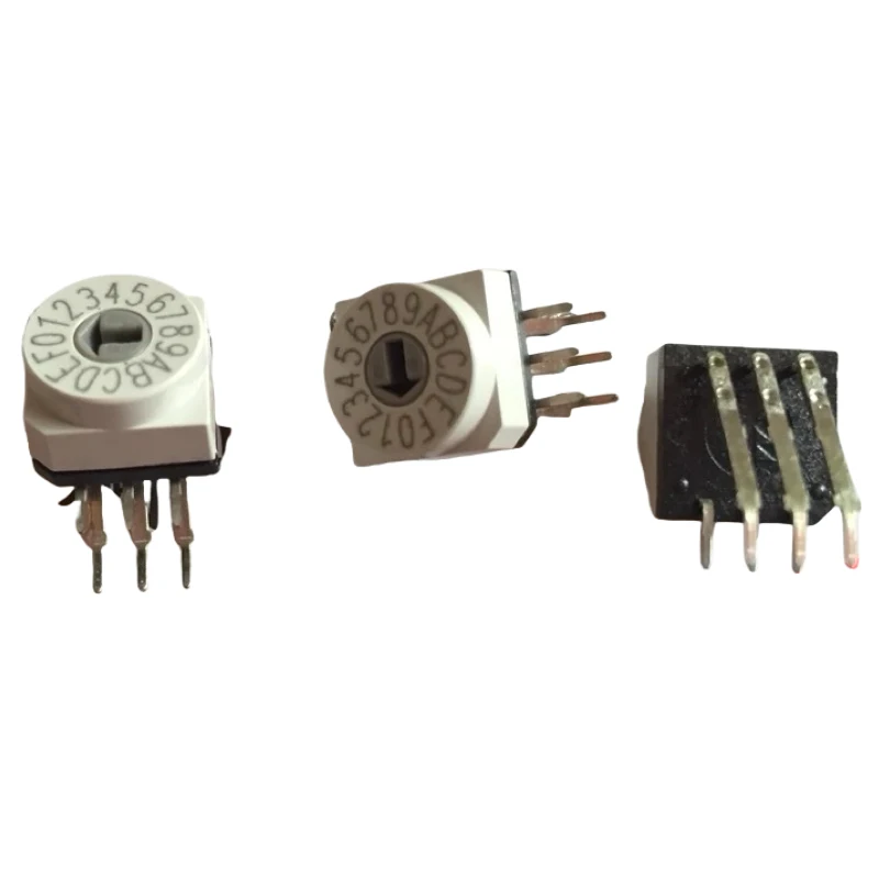 

1pcs/lots 100% Germany HARTMANN PT65103L508 0-F/16 Position Rotary Coded DIP Switch Side Adjustable 3:3 Pushbutton IC Electronic