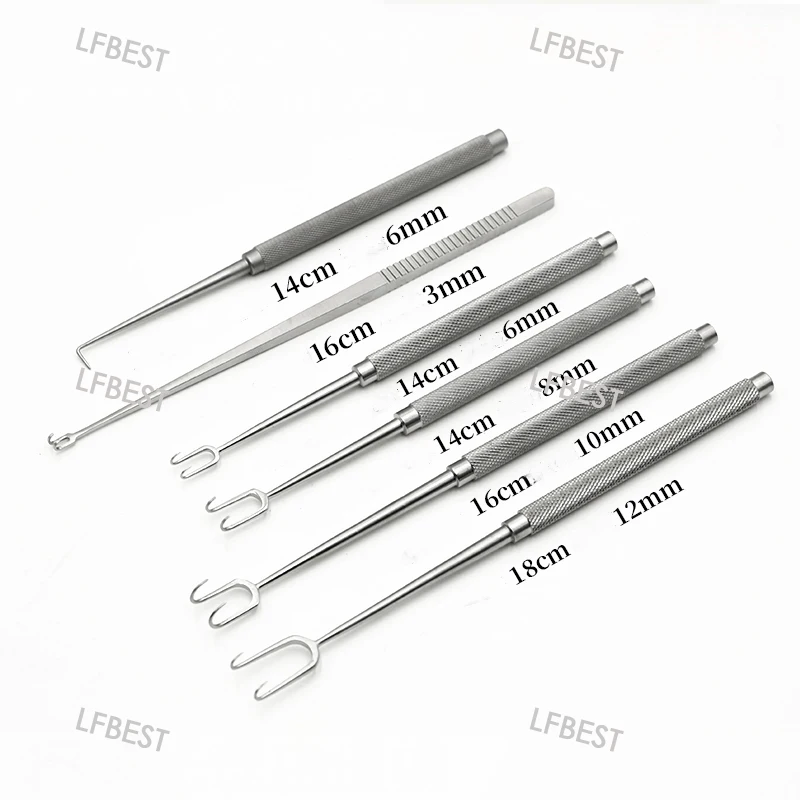 Joseph Stripper, Nose Bone, Knife, Bone Chisel, Double Claw Hook, Nose Shaping Instrument Set, 18 Pieces Combined Cover Nose