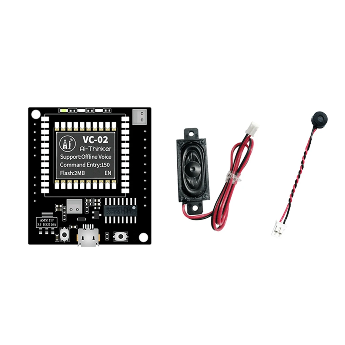 

AU32-VC-02-Kit AI Intelligent Offline Voice Recognition Control Module Development Board