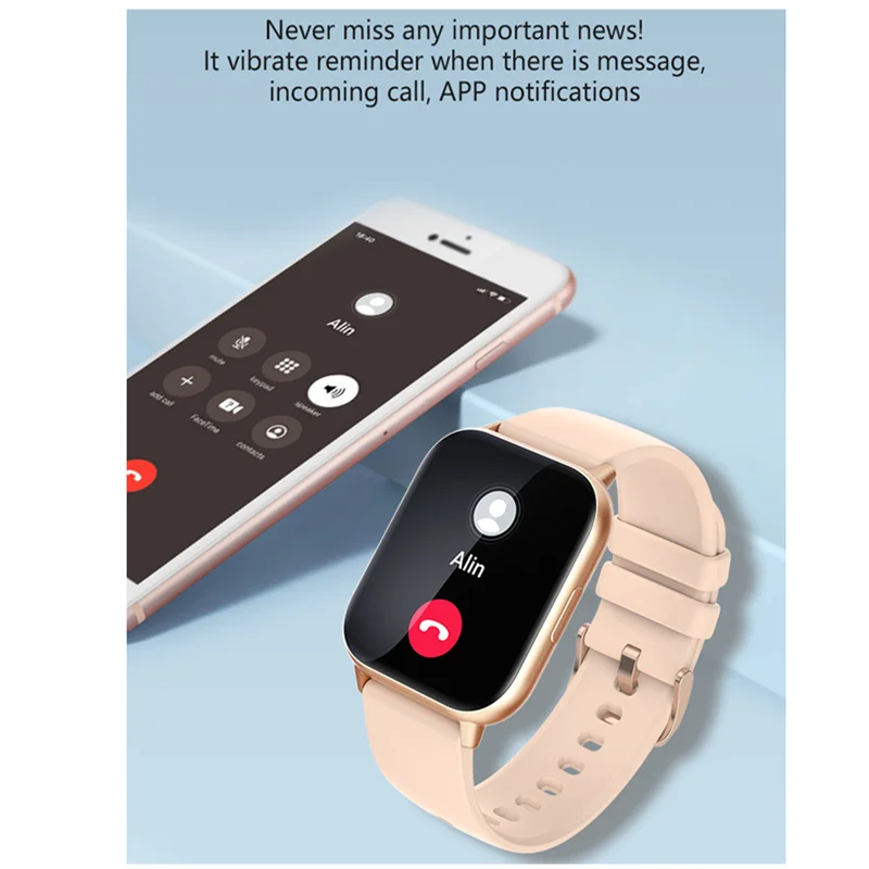 Смарт-часы Ivanony для женщин, водонепроницаемые, IP67, Bluetooth