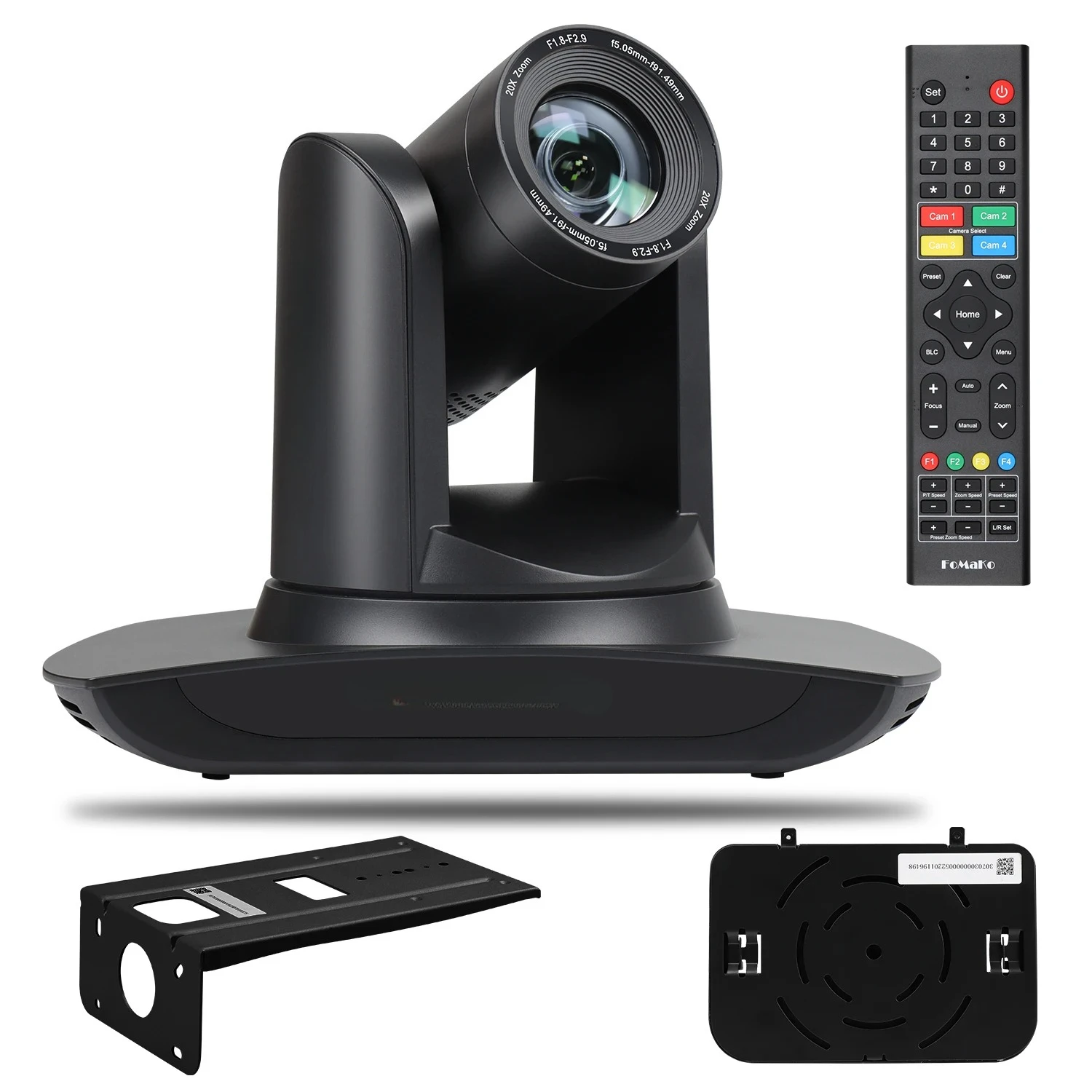 FMK12UH Pro(20x)-B H DMI PTZ Camera 20x Optical Zoom USB3.0 For Church Services Worship Education PoE 1080P60 AI Auto Tracking