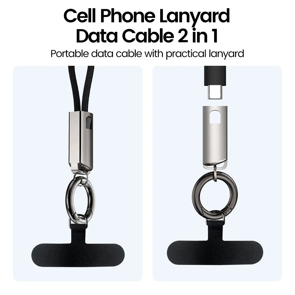 Porte-clés USB Type C cordon de données PD65W USB C à Type C câble 3A charge rapide 10CM câble court Type C pour iPhone 15 Xiaomi Samsung