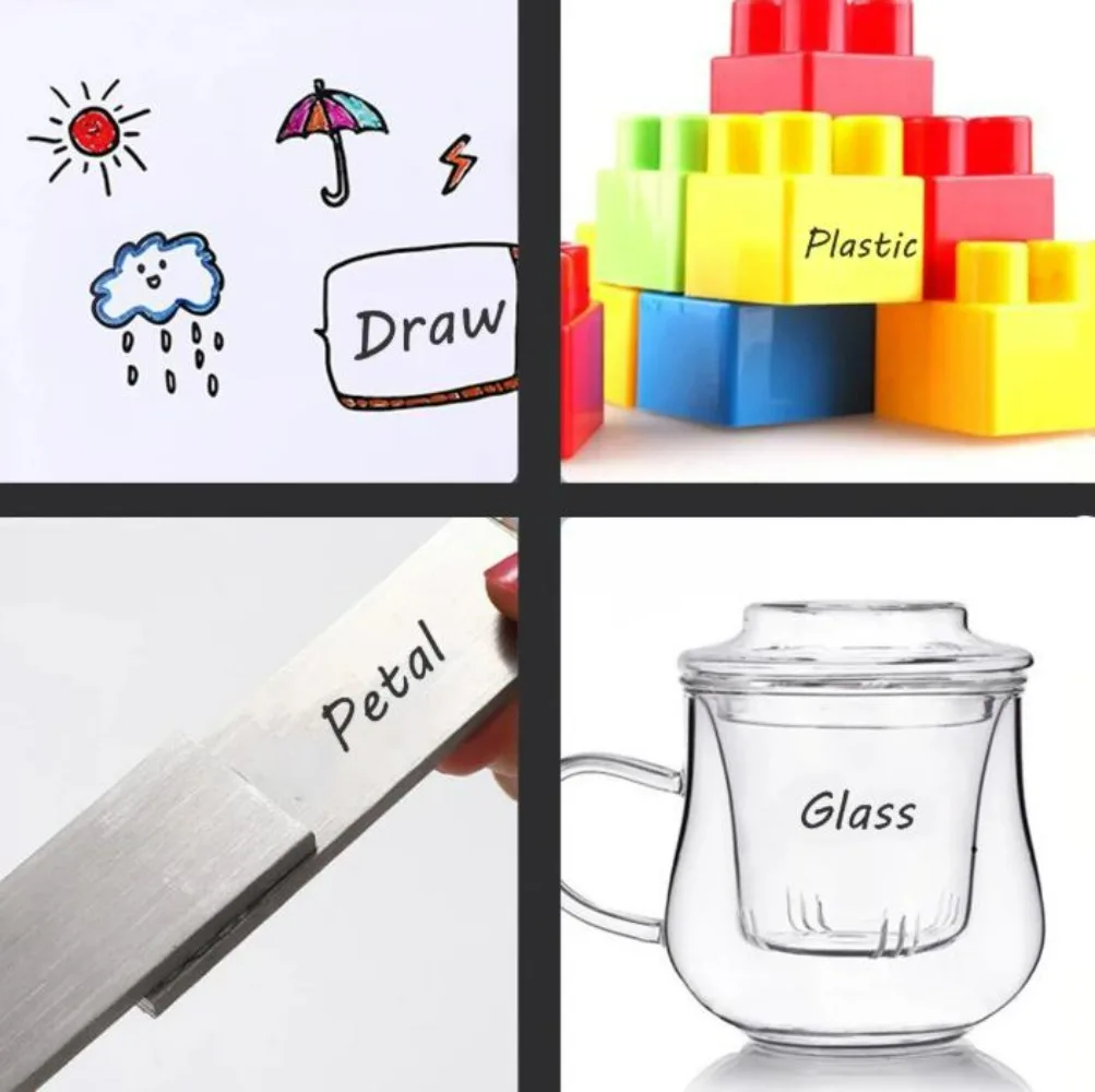 1-10pcs DIY Thick Tip Permanent Paint Marker Black Oil Waterproof Signature Pen for Paper Marker Quick Drying Marker Pen for Art