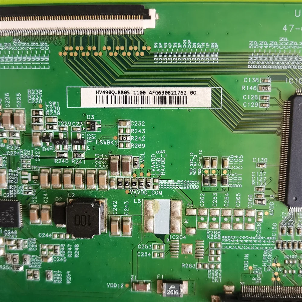 ลอจิกบอร์ด47-6021036 UHD RGBW T-CON HV490QUBB05 PCB สำหรับ49A1U LED49R90U 49U1 49PUF6261/T3