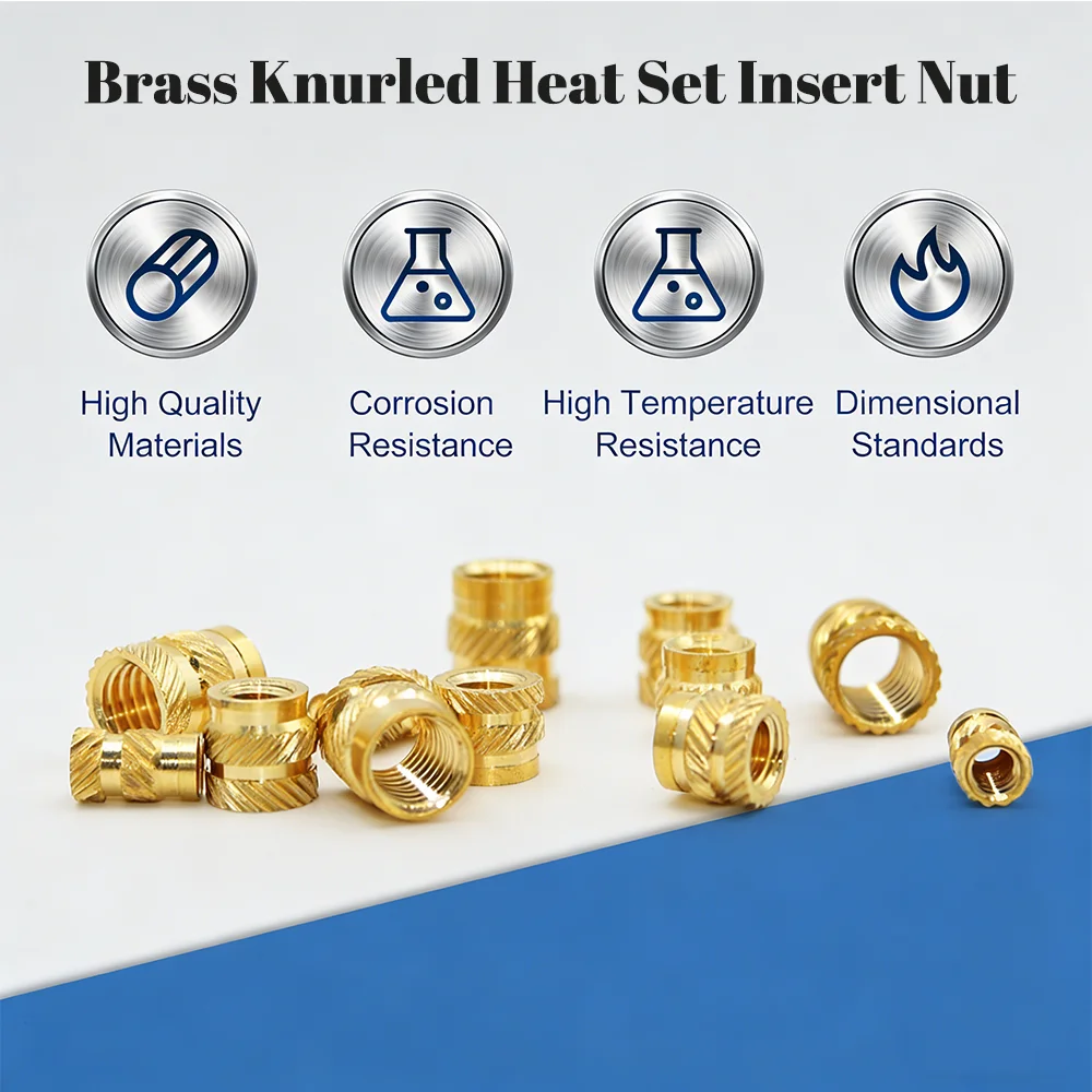 1/4-20 UNC Brass Knurled Nuts  - Furniture Hardware Threaded Inserts review and price