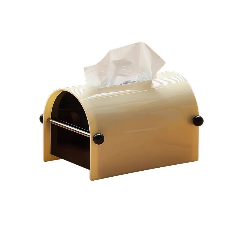 

Modern simple acrylic, tissue box arched living room, household high-end dining table, pumping carton ornament