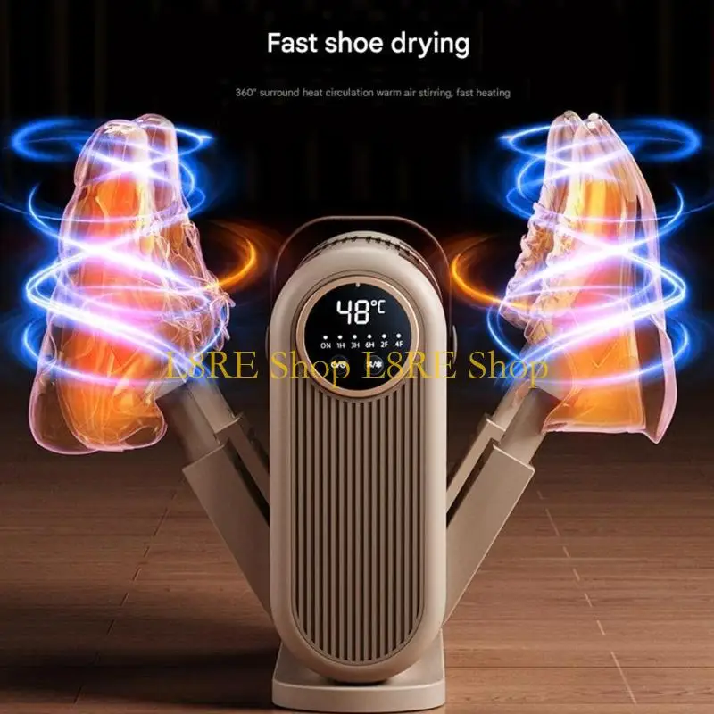 L8RE Electric 4 Prong Boot Dryer Rapid Drying Technology Quiet Heating Foot Care