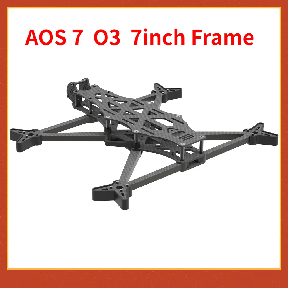 AOS 7 O3 FPV 7inch Frame Kit with 8mm arm for FPV Frame FPV Racing Frame For O3 Air Unit HD Carbon Fiber Quadcopter Frame Kit