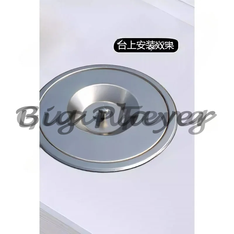 Built-in trash can 8L kitchen countertop Built-in stainless steel trash can