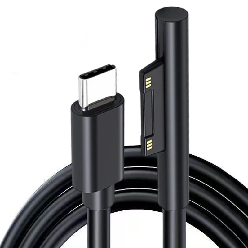 PD 65W USB Type C Fast Charging Cable, 15V 3A Power Supply Cord Compatible With Surface Pro 3 4 5 6 7 Tablet