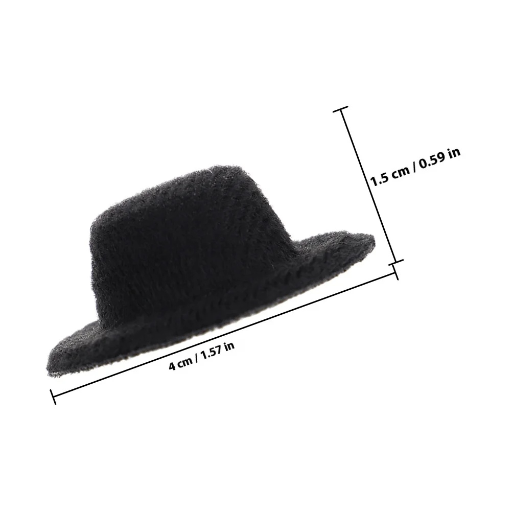 5 stuks mini-hoge hoeden lichtgewicht stof miniatuurhoeden voor ambachten feestdecoraties doe-het-zelf accessoires schattige kleine hoed