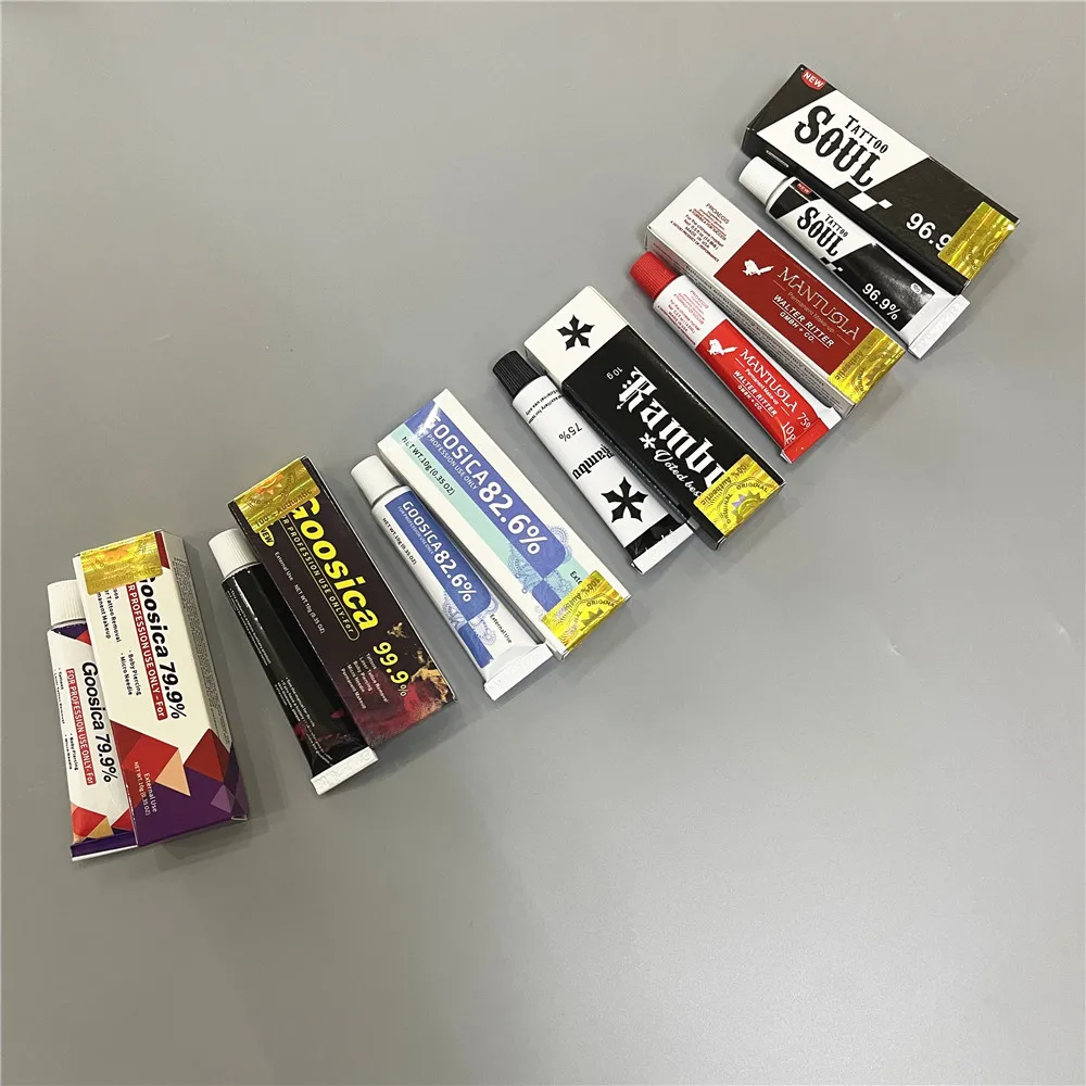 

10 шт. Goosica Soul Rambo TK перед кремом для татуировки для перманентного макияжа, микроблейдинга, подводка для глаз, бровей, губ, 10 г