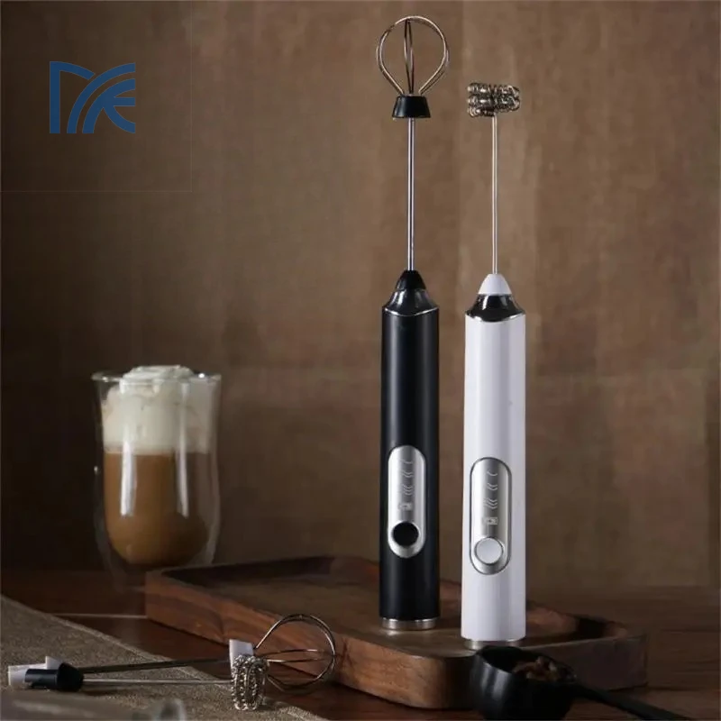 Rechargeable Milk coffee Frother Handheld Electric Whisk Coffee Mixer with Stand Detachable for Latte Cappuccino Matcha Egg