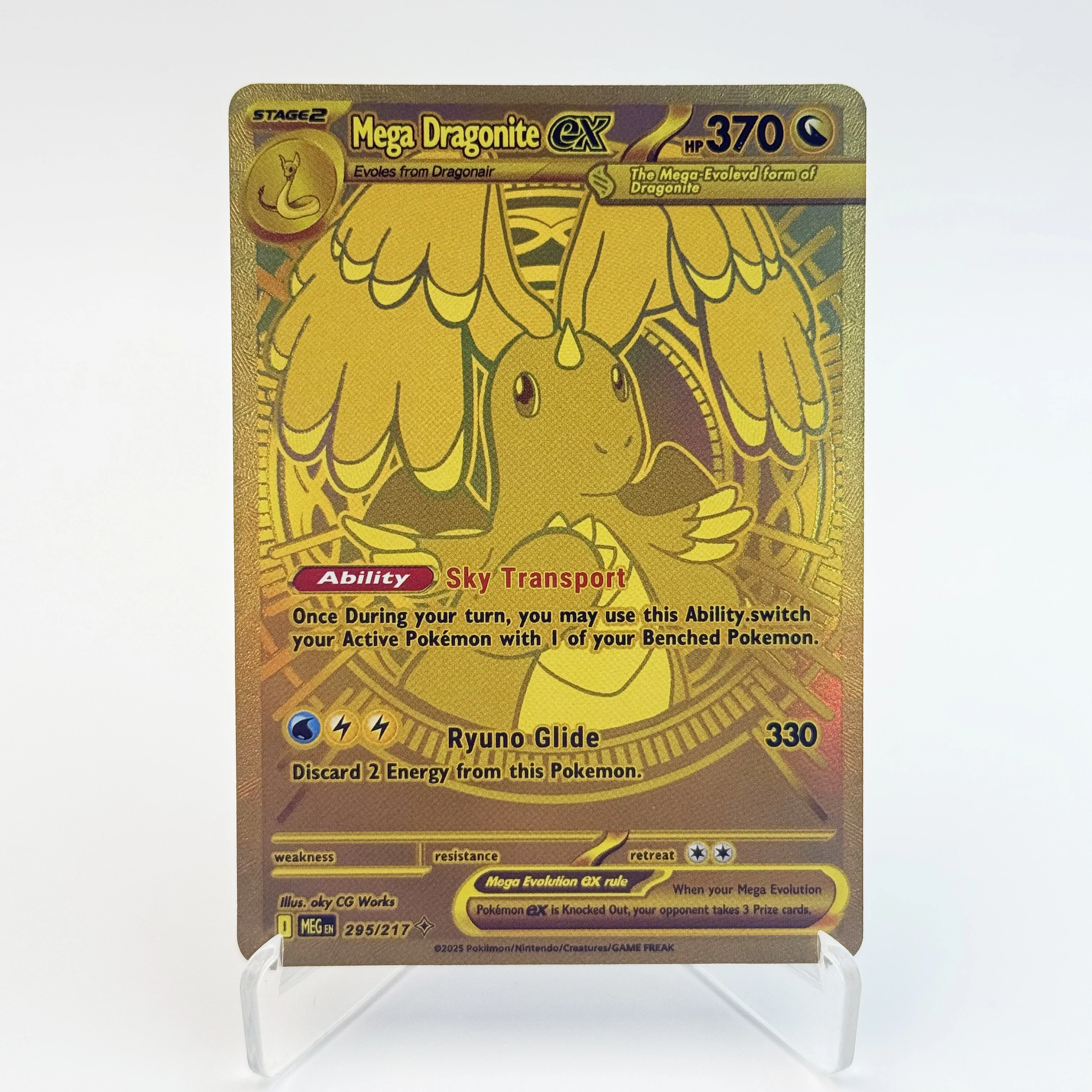 PKM Mega Dream ex Phantasmal Flames Inferno X Set Dragonite Gengar Charizard X SAR/MA/MUR Tarjeta rara réplica de tarjetas de juego proxy