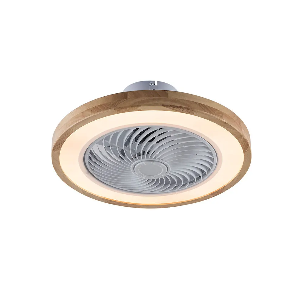 โคมไฟพัดลมเพดานแบบซ่อนขนาด 20 นิ้ว พร้อมรีโมทคอนโทรล ไฟ LED 3 สี และฟังก์ชั่นตั้งเวลา โคมไฟระย้าสำหรับห้องนั่งเล่นและห้องนอน