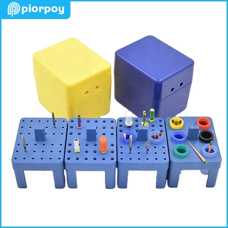 

PIORPOY 36 Holes Dental Burs Holder Autoclavable Endo File Disinfection Block Dentistry Sterilization Box Dentists Goods