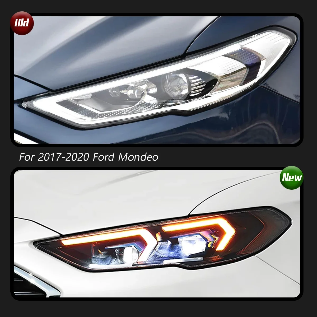 

TYPY автомобильные светодиодные фары для Ford Mondeo, обновленные, модифицированные для нового DRL, динамический указатель поворота, светодиодные фары, автоаксессуары 2017-2020