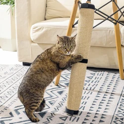 Sisal kedi tırmalama Mat masa bacak kanepe Sisal korumak kedi matı keten jüt Pet Mat Wrap bacak kedi oyuncak