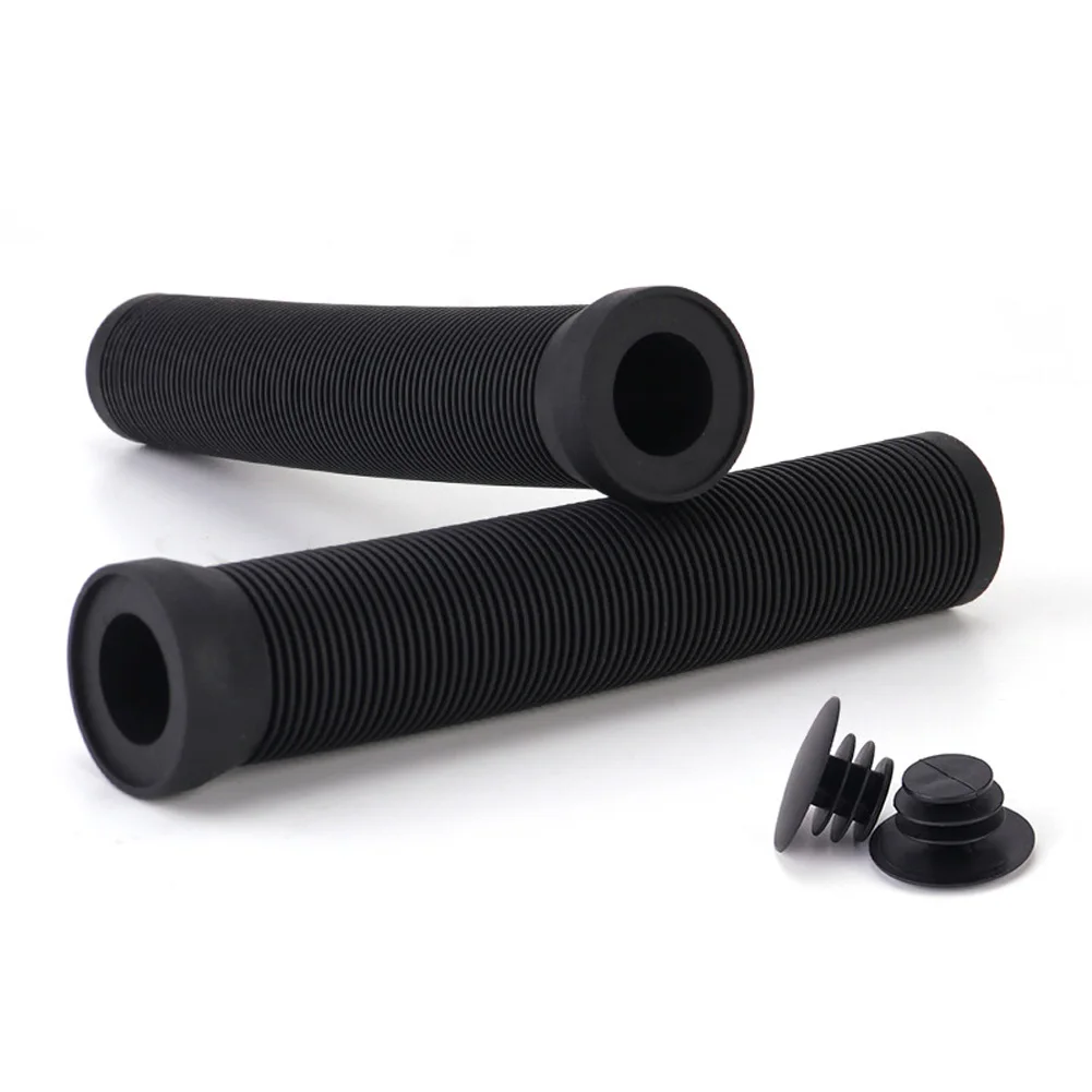 1 Pair Bike Handlebar Grips Cover Non-Slip Rubber Handlebar Cover For 22.2mm Handlebar Scooter Cruiser Road Urban Foldable Bike