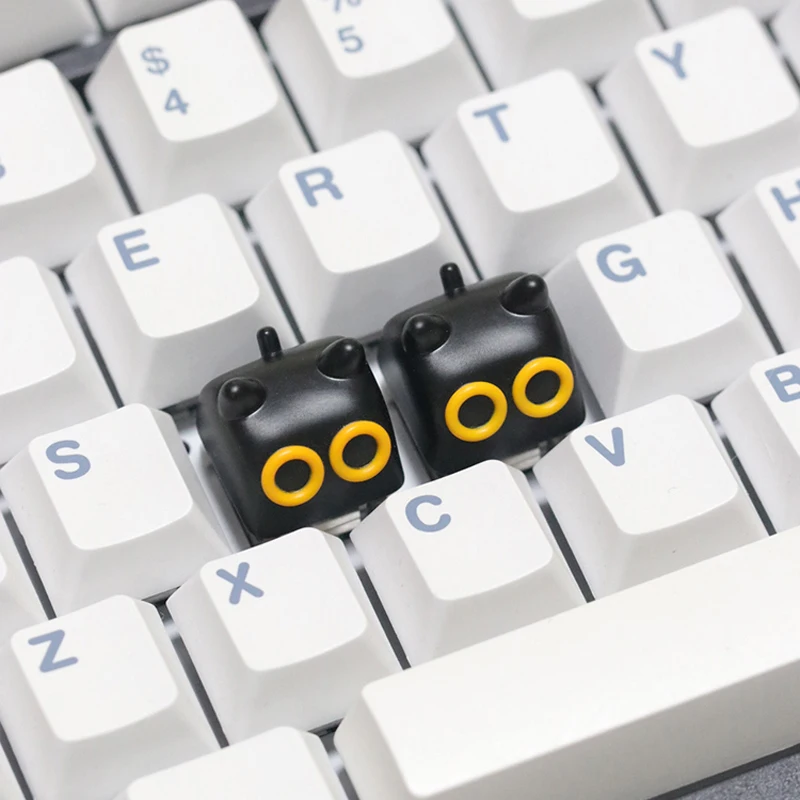 Cute Cartoon Cat Theme Keycaps Original Resin MX Switches Keycaps For  Mechanical Keyboard Accessories Gifts - Image 6