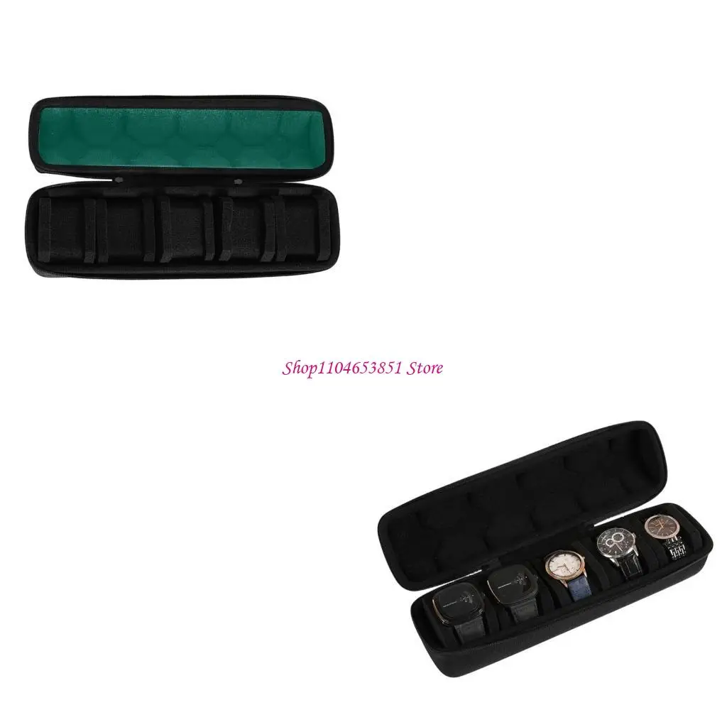 Portable Watch Storage Case Organizers Secure Zippered for Smartwatches Jewelry