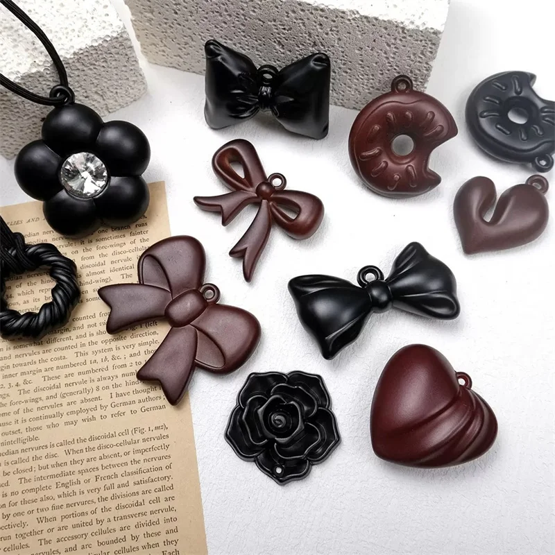 

Min order 20pcs/lot color print cartoon flowers hearts rounds bow shape acrylic beads diy jewelry garment pendant accessory