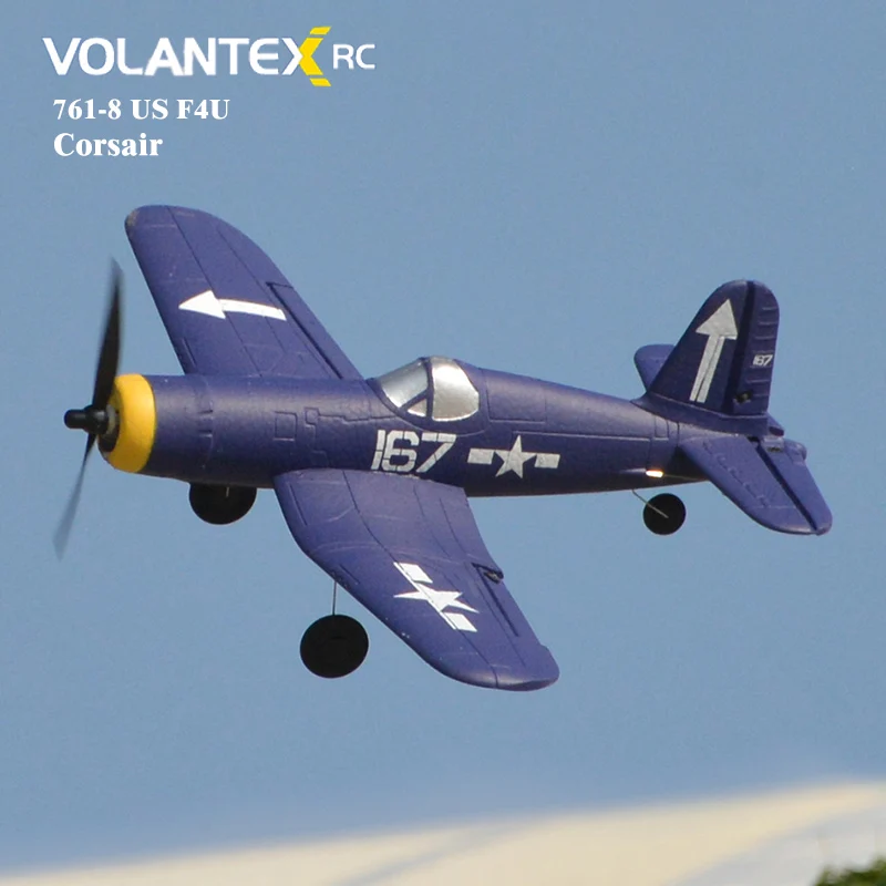 761-8 Us F4u Corsair RC Plane Epp 400mm Wingspan Rc Airplane One-Key Aerobatic RTF Remote Control Aircraft Toys For Children