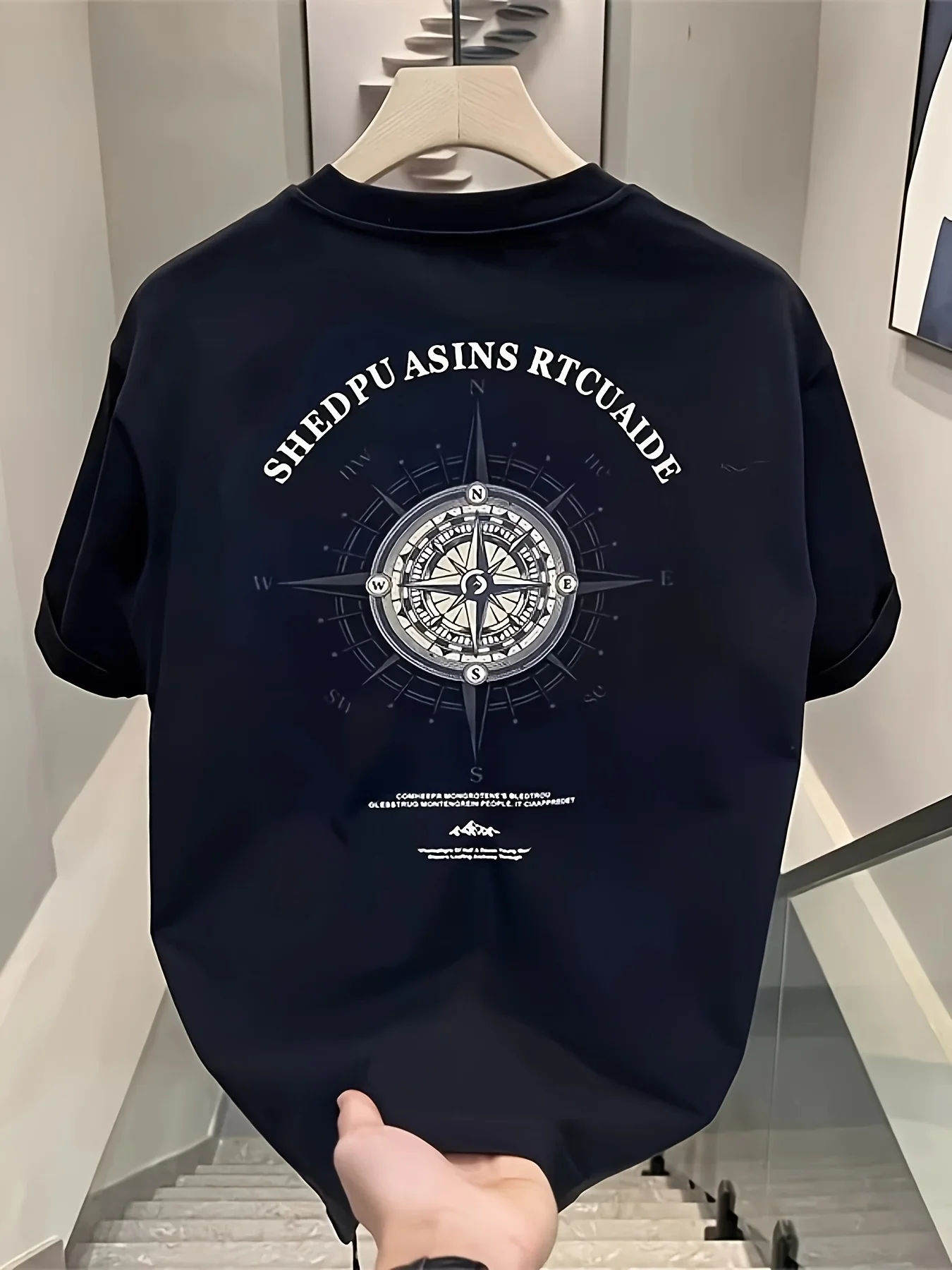 100% Pure Cotton Summer Men's and Women's New Short Sleeved T-Shirt, with a High-End, Stylish and Versatile Design for Couples