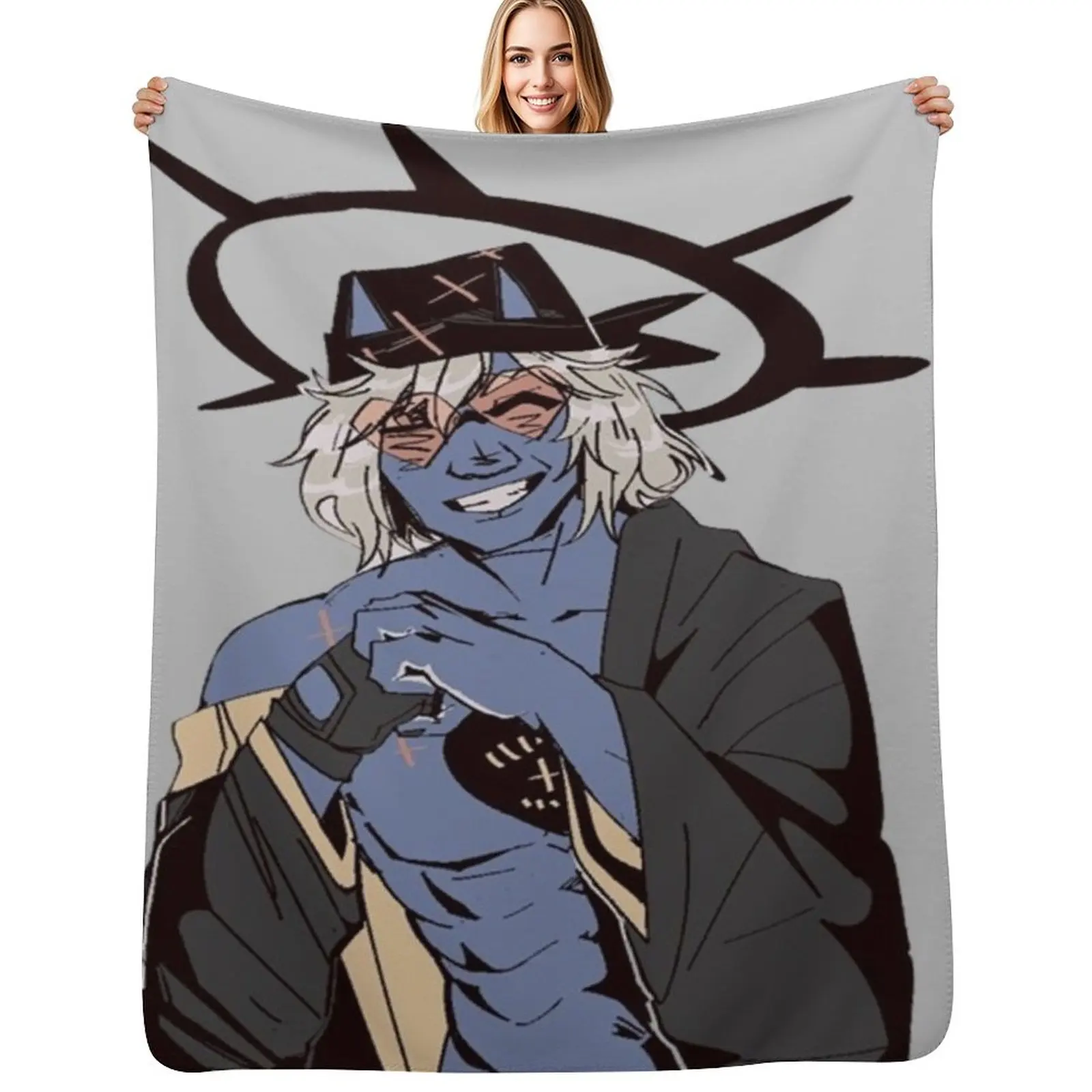 Happy Chaos - Guilty Gear Throw Blanket Decorative Soft Throw Blanket for Couch Sofa
