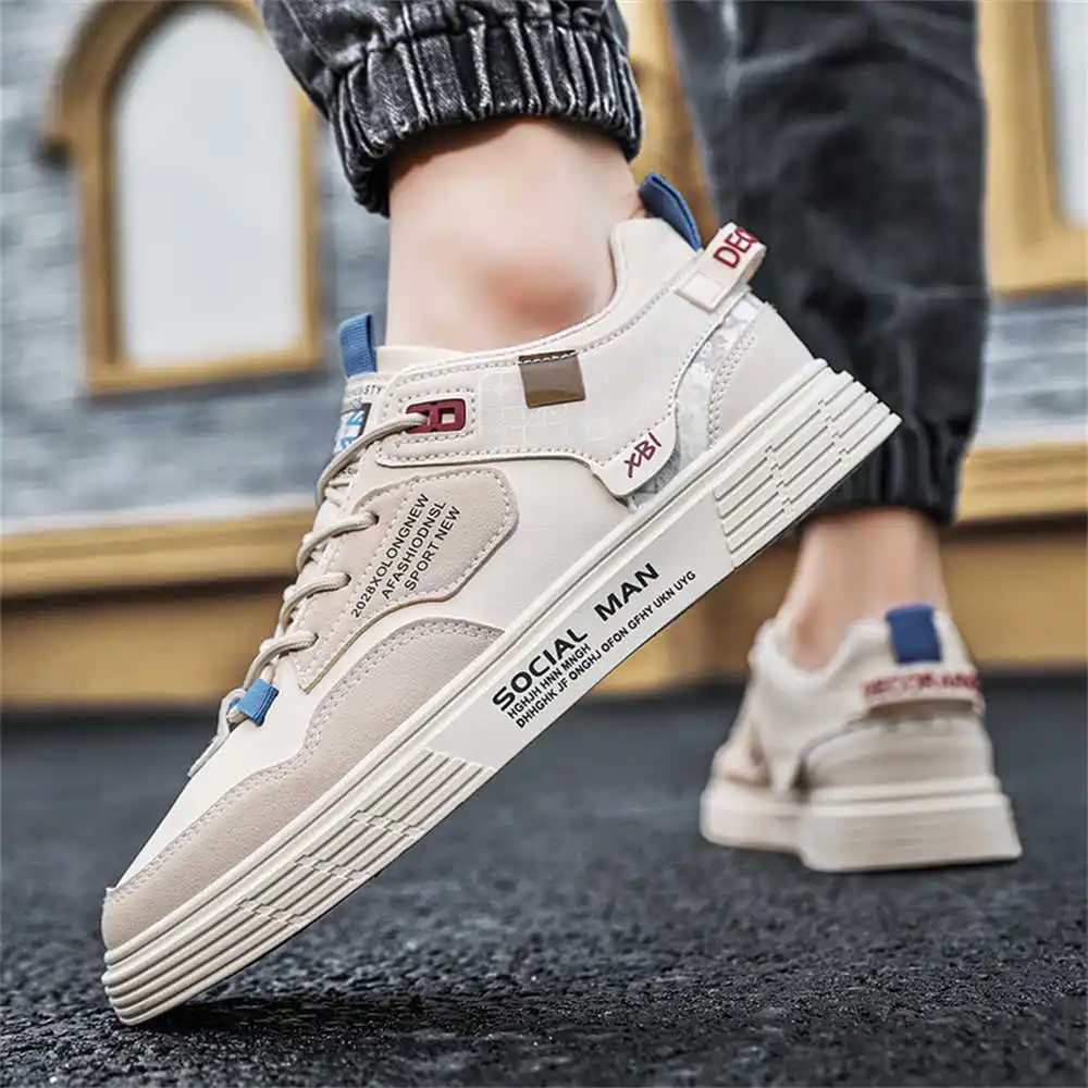 PU Leather Anti-slip Cheap Men Shop Woven Silver Sneakers Dark Shoes Sports Excercise Type Luxury High-level Tenix New Fast