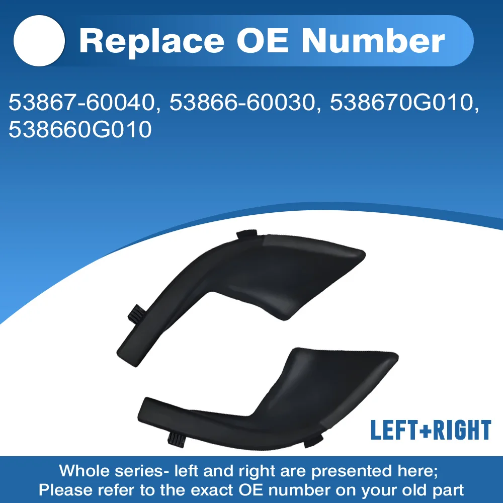 

2pcs Windshield Wiper Side Extension Cover Left and Right For Toyota Land Cruiser Prado LC150 2010–2017 53867-60040 53866-60030