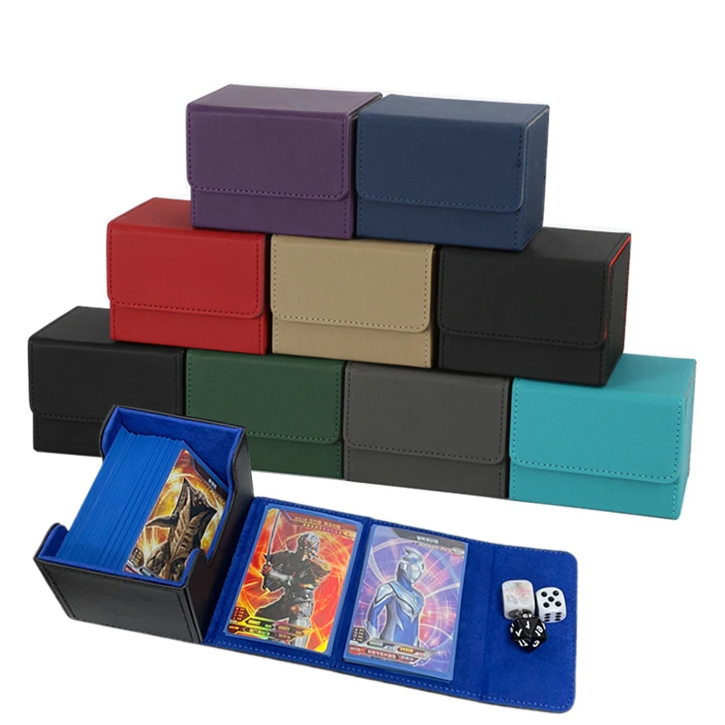 Side storage  Box Durable Sturdy Trading Card Deck Box for Commander MTG Card Carrying Organiser