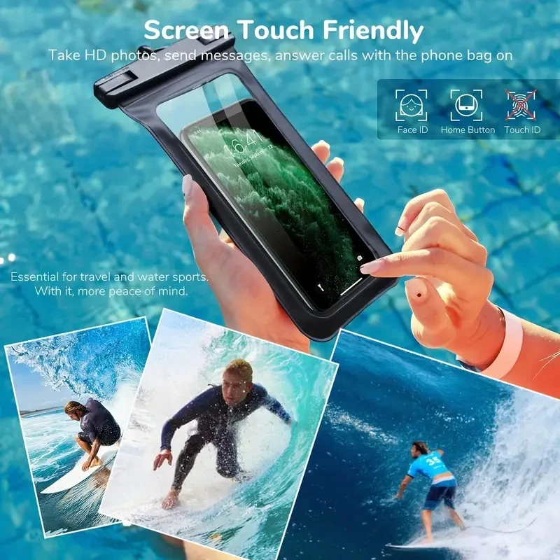 Portable Waterproof Phone Pouch With Hang Rope Drift Diving Swimming Bag Underwater Dry Bag Capinhas For Cell Phone Water Sports