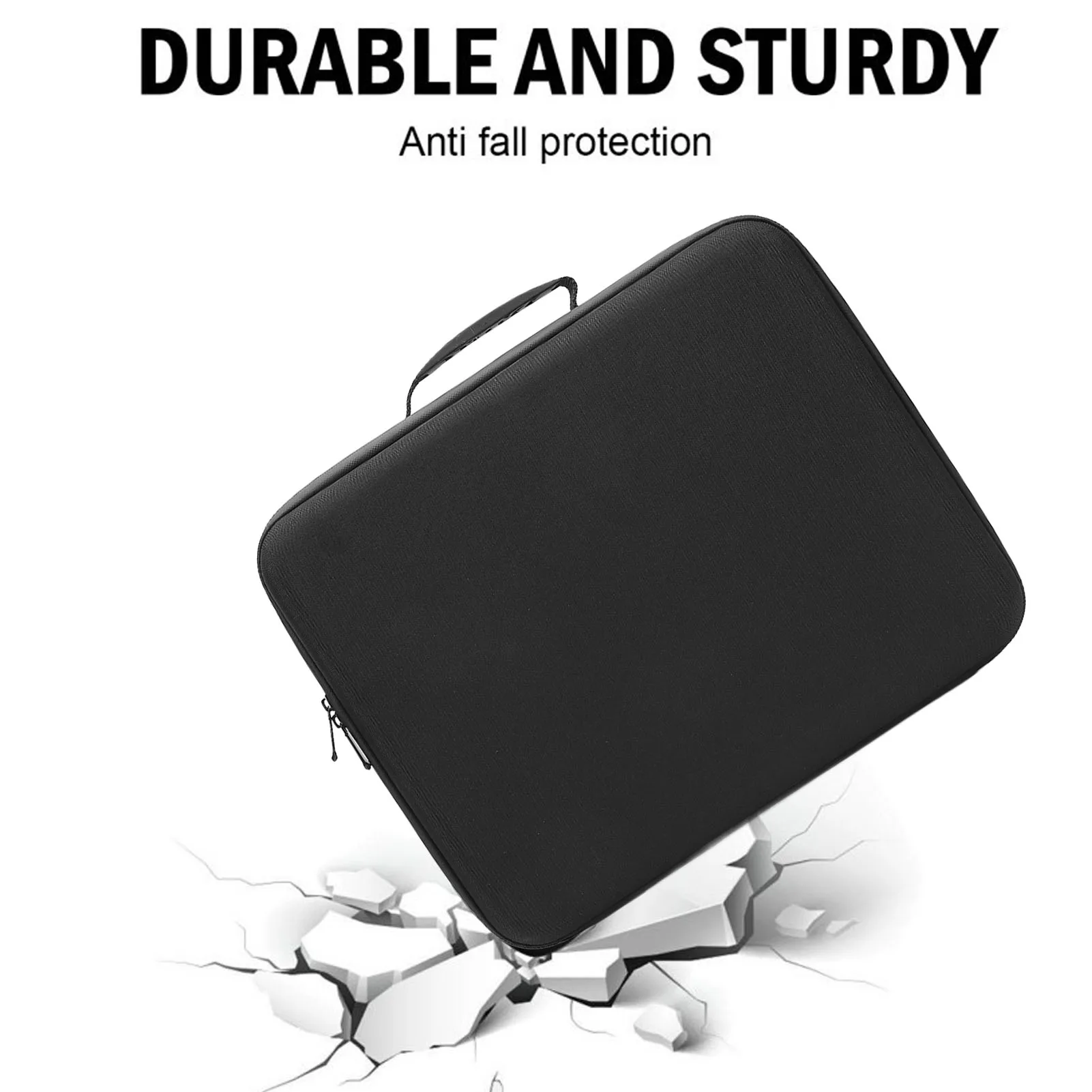 Satellite Travel Bag Hard Shell Double Layer Shock Absorption Foam Portable Case for Starlink Mini Dish Cable Adapter Power Supply