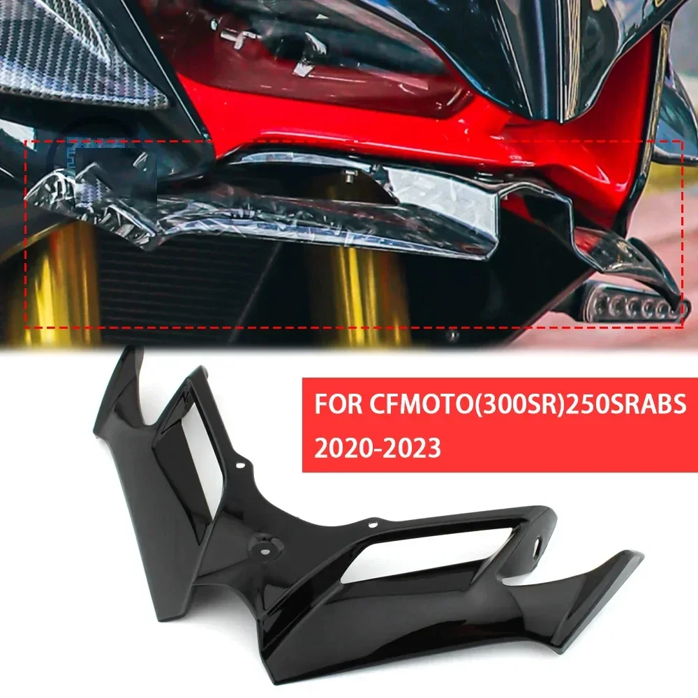 Motorcycle Front Fairing Aerodynamic Winglet Cover Fixed Wind Wing FOR CFMOTO CF300SR CF250SR 250SR MY22 ABS FUN 2023 250 300 SR