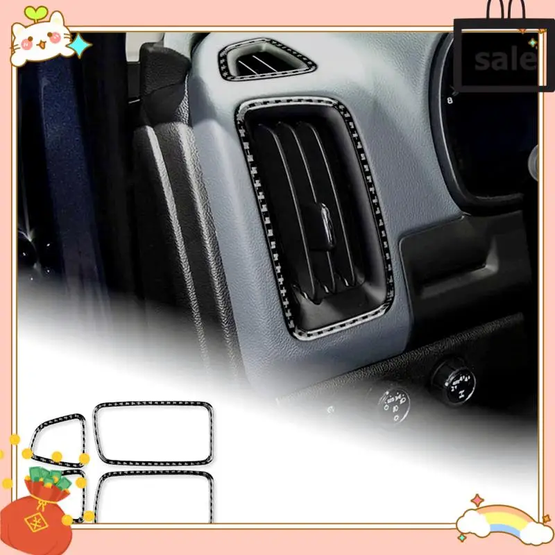 

NEW-For Colorado 2015-2022 Soft Carbon Fiber Car Side Air Outlet Vent Cover Sticker Trim Replacement Parts