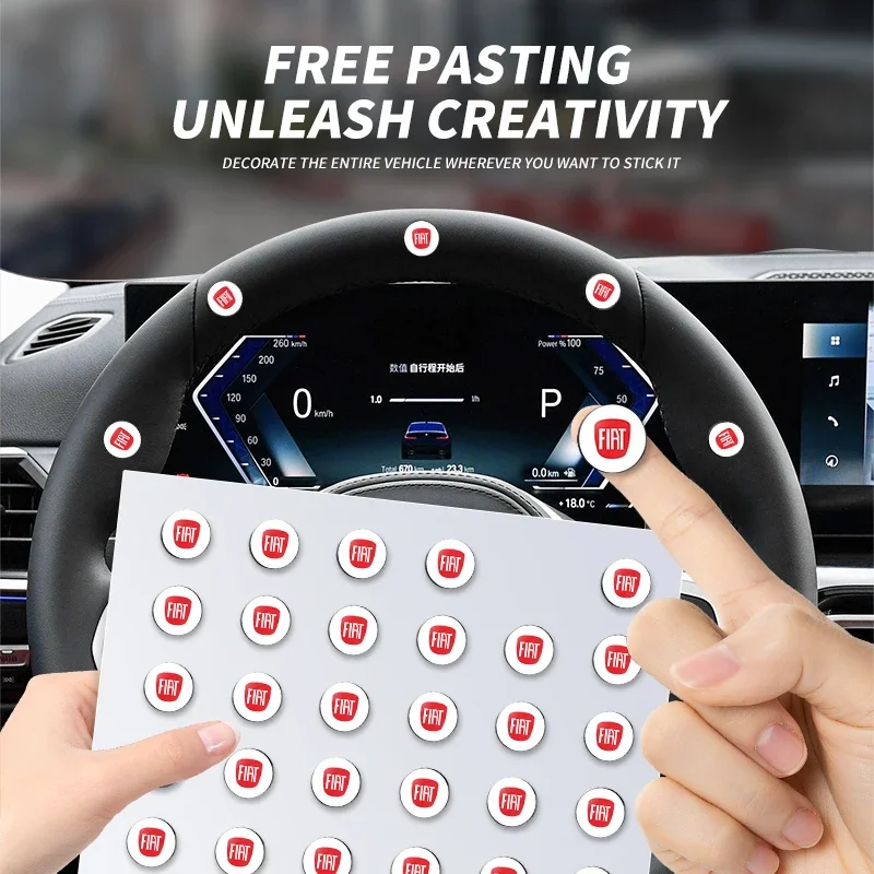 2/5/10PCS Car Lock Sticker Keyhole Anti-blocking Protection Styling For Fiat 500 Punto Stilo Ducato Palio Bravo Doblo Panda B