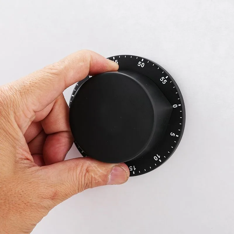 Stainless Steel Timer Kitchen Magnet Mechanical Timer Student Countdown Home Reminder Refrigerator Magnetic Suction Timer ZE371