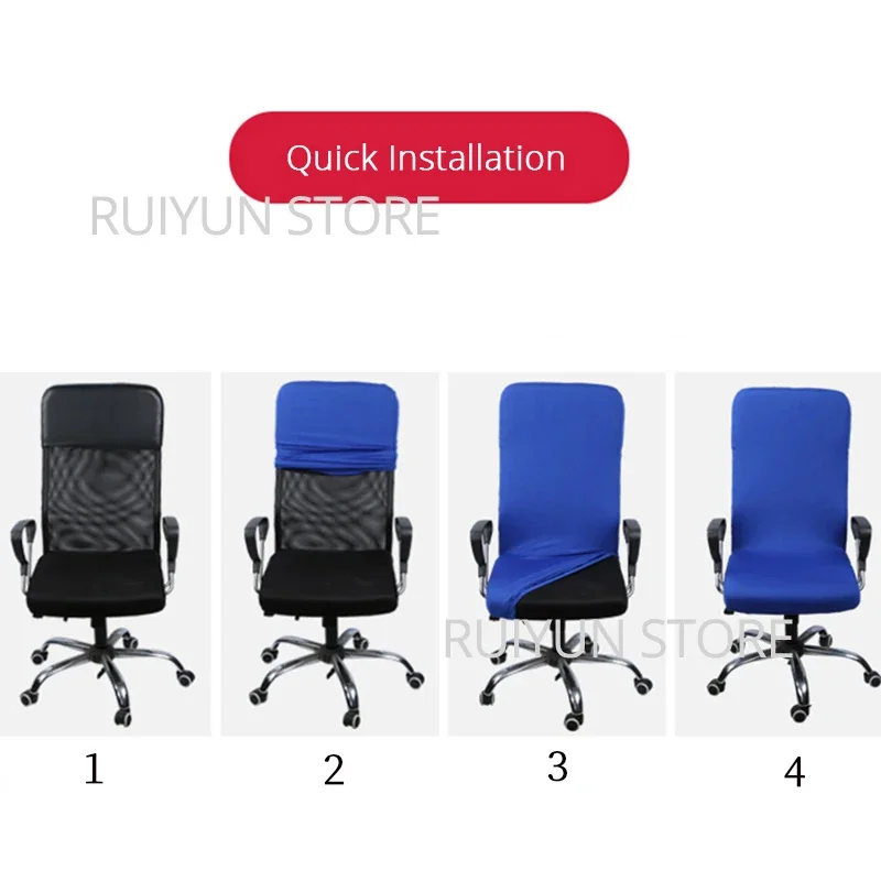 Modern Elastic Seat Cover for Computer Chair Arm Chair Slipcover Office Chair Cover Spandex Stretch Armchair Cover Seat Case