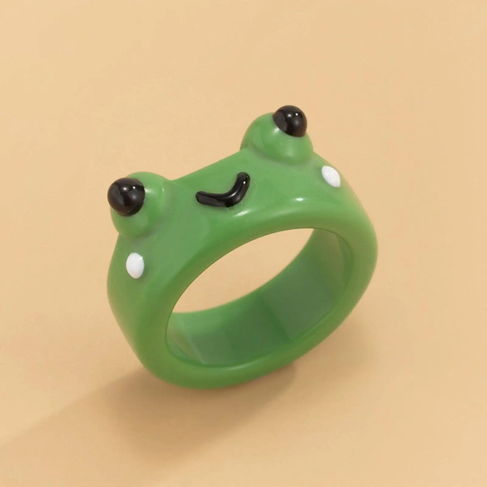 Cute Smile Frog Resin For Women Girls Funny Cartoon Frog Clay Lovely Friendship Party Jewelry Gifts