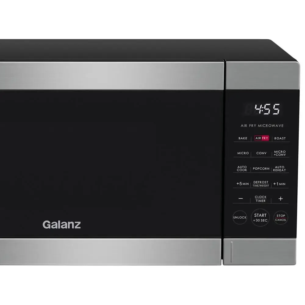 Convection Microwave 900W Stainless Steel 0.9 Cu ft 3-in-1 Multifunctional Oven New Technology Auto-Cook/Reheat Compact - Image 6