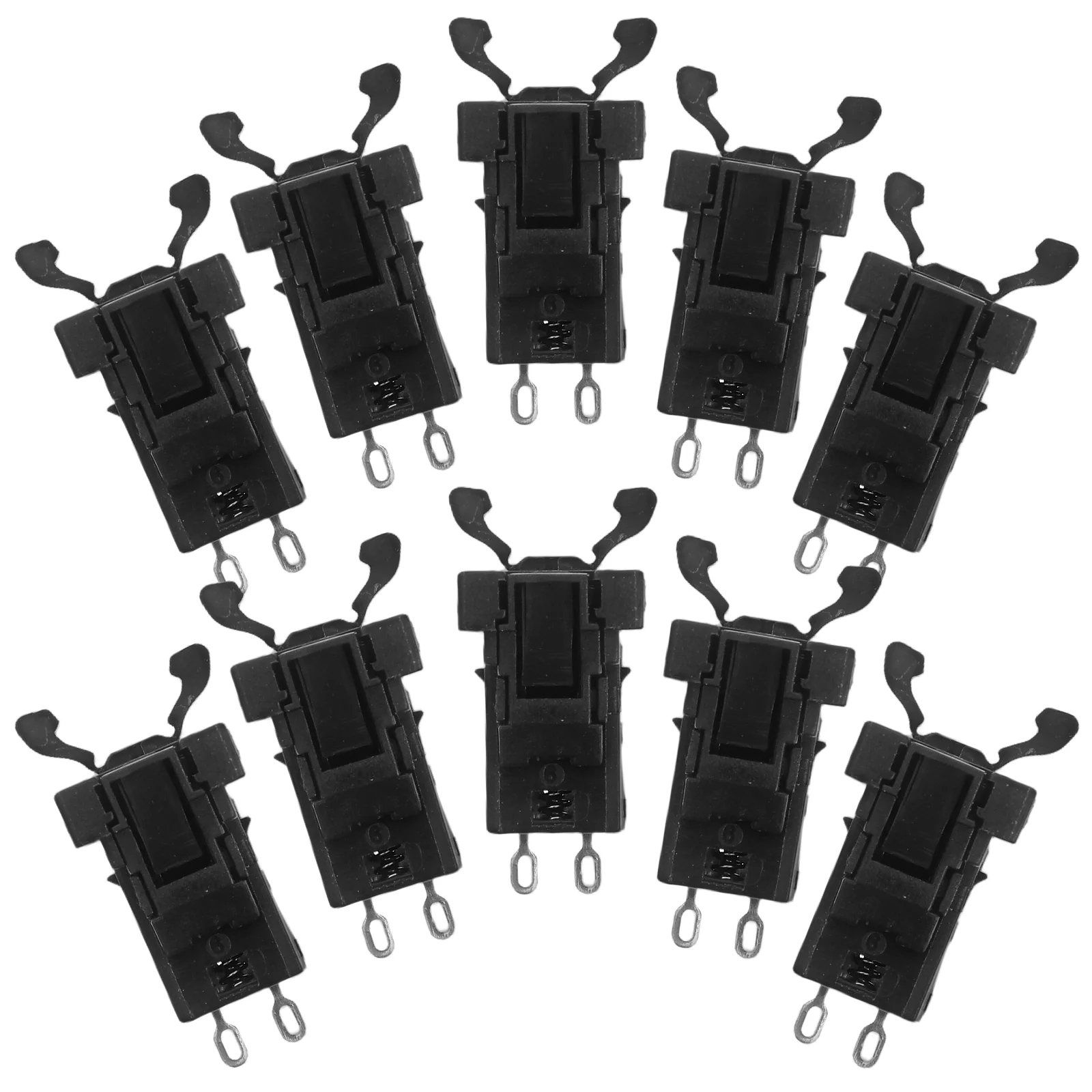 10Pcs Push Latch Plastic Replacement for Touch Lid Bin Secure Closure Repair Replacement Latch Assembly Suitable for Trash Bin