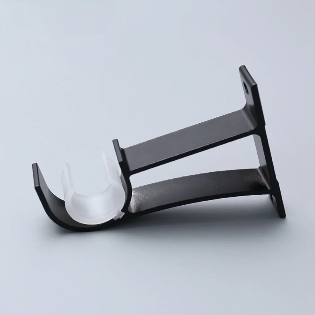 2 قطعة قضيب الستارة قوس قوي الحاملة إطار واحد للمنزل مكتب فندق نافذة الستار تثبيت الملحقات #6