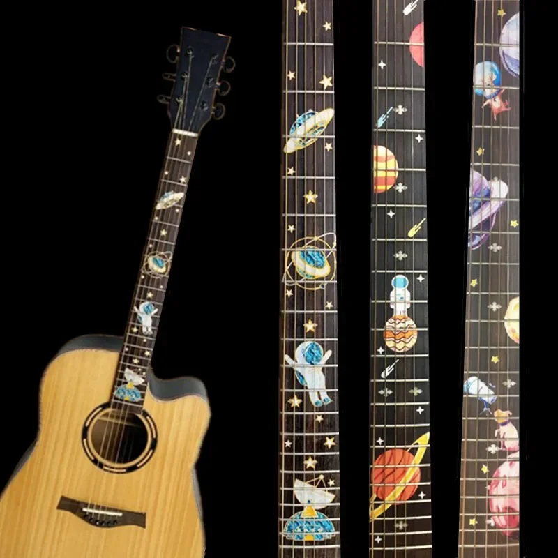 Guitar Decoration Stickers Fretboard Decals Inlay Sticker Guitar Neck Headstock Guitarra Bass Ukulele Sticker Accessories