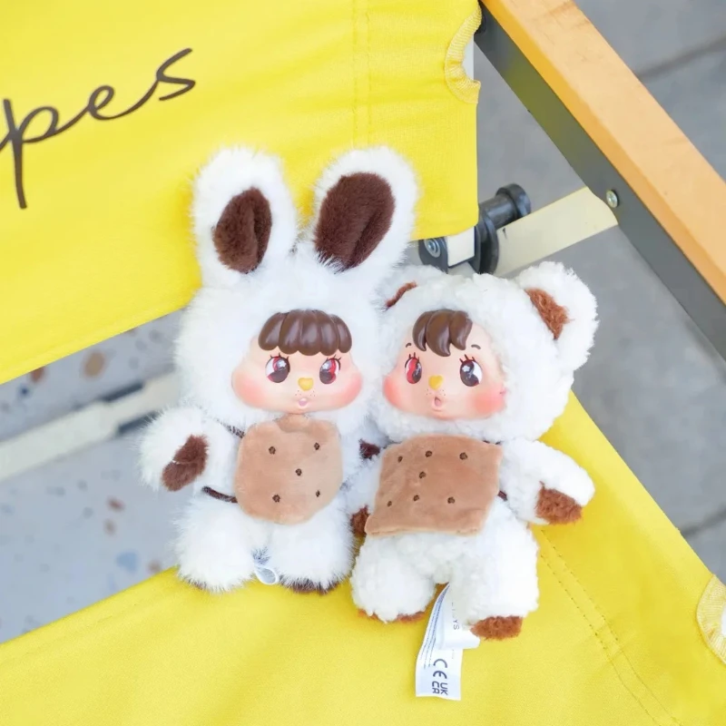 New Little Buns Melting Together Plush Blind Box Keychain Trendy Play Collectible Pendant New Year Gift For Trendy Toy Lovers