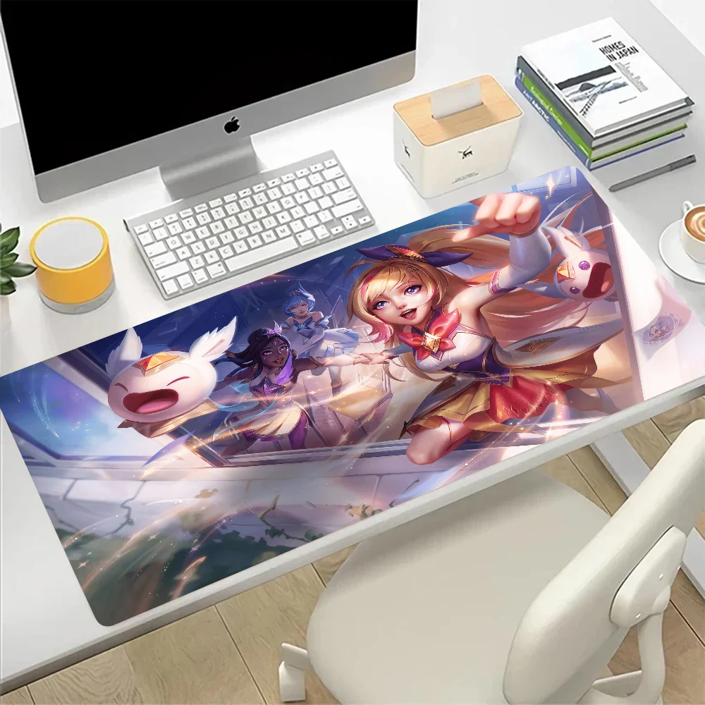 Star Guardian League of Legends Large Mouse Pad Gaming Mousepad PC Gamer Computer Office Mouse Mat XXL Keyboard Mat Desk Pad