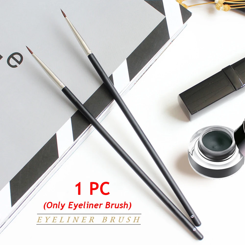 Beauty Makeup Brushes Eye Tools Mink Hair Black Eyeliner Brush Eyeliner Pen Eyebrow Cream Brush