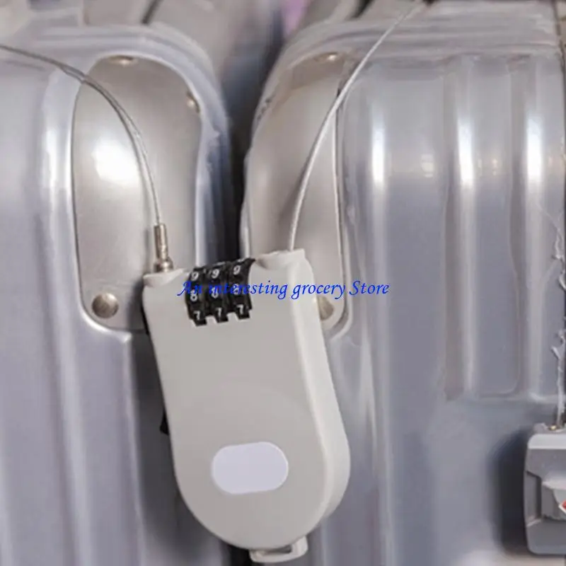 652D Bicycles Helmets Wire Lock Kids Bikes Helmets Cable Lock Cycling Helmets Combination Password Lock Bicycles Code Lock
